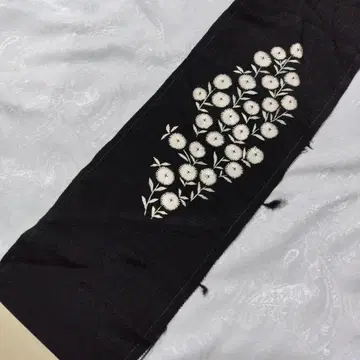 순수 실크 자수 장식용 깃