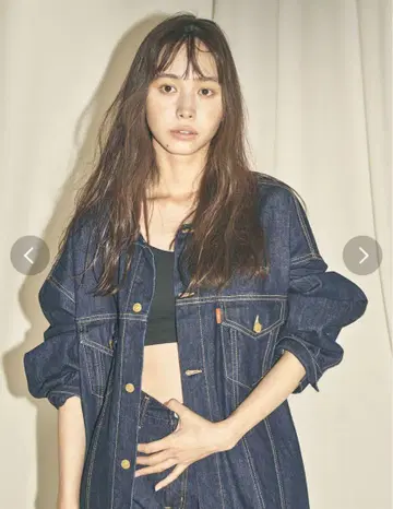 Ungfid 오버 사이즈 데님 자켓 인디고