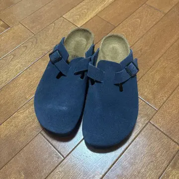 버켄스탁 보스턴 네이비 40 내로우