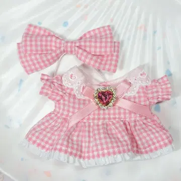 무속성 봉제인형 목화와와 10cm 사이즈 원피스 세트