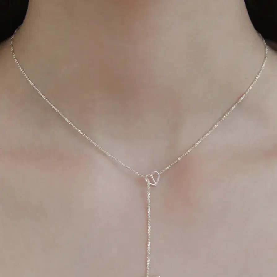 ★韓国 人気★TATIANA★(Silver925) Lucky Heart Chain Necklace TATIANA】(Silver925) Lucky Heart Chain Necklace☆韓国 人気