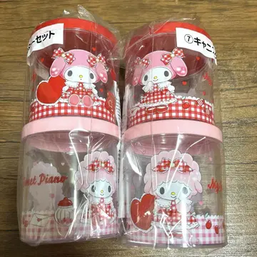 산리오 복권 마이멜로디 마이 스위트 피아노 캐니스터 세트 2개