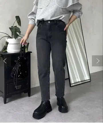 스트레치 테이퍼드 팬츠