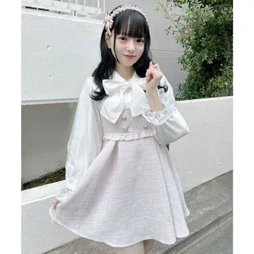 ROJITA 로지타 보타이 리본 트위드 원피스