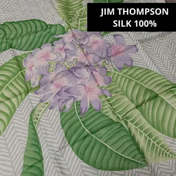 짐 톰슨 Jim Thompson 실크 스카프 플루메리아 실크 미사용