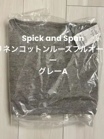새상품 Spick and Span 린넨 코튼 루즈 풀오버