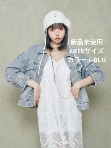 darich 다리치 스프링 플라워 데님 데님 자켓