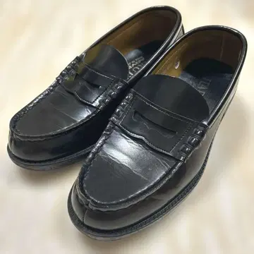 HARUTA 블랙 로퍼 6550 24.5cm EEE 남성용