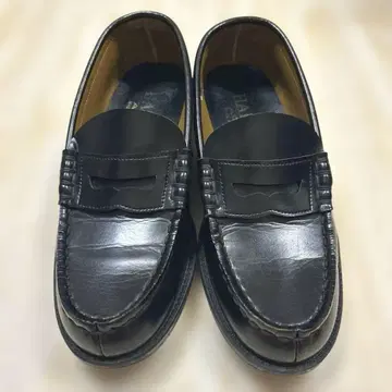 HARUTA 블랙 로퍼 6550 24.5cm EEE 남성용