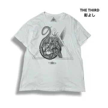 THE THIRD 티셔츠 반팔 조각용 용 일본식 문신 티셔츠 타투