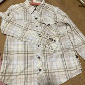 파타고니아 체크 무늬 긴팔 셔츠 XS
