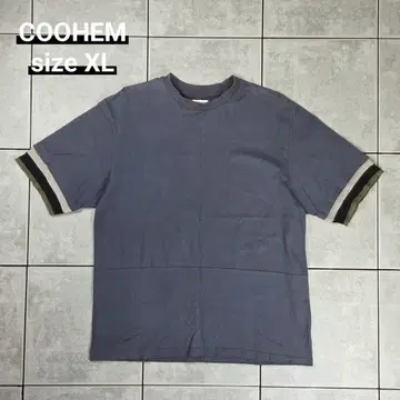COOHEM knit switching s/s tee 사이즈 XL