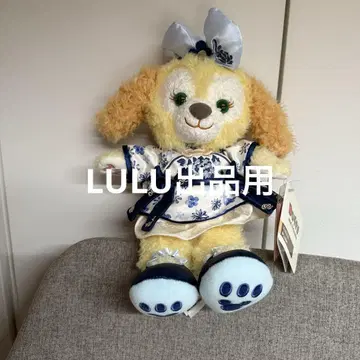 미사용 새상품 상하이 디즈니 2025 파랑 꽃 쿠키 앤 ss 봉제 인형