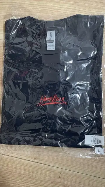 HumpBack 로고 티셔츠 L 사이즈 블랙
