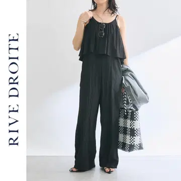 새상품 RIVE DROITE 프릴 살로펫 리브 드와 블랙