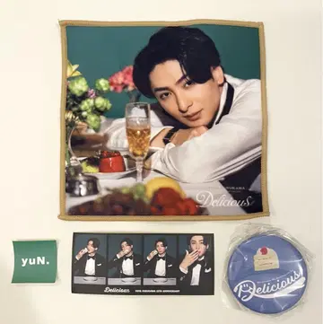 후루카와 유타카 Delicious 극세사 타월 + 스티커 + 캔뱃지