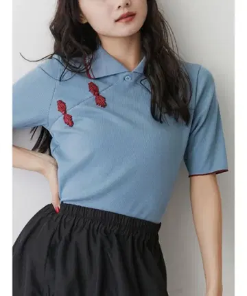 [jouetie] 차이나 폴로 상의