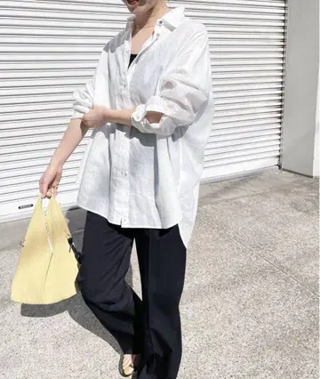 80 린넨 카슈쿨 빅 셔츠 spick&span