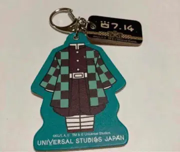 귀멸의 칼날 카마도 탄지로 가죽 키체인 USJ 유니버셜 한정품