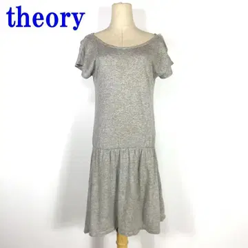 theory 띠어리 반팔 롱 절개 원피스 그레이 5 C765