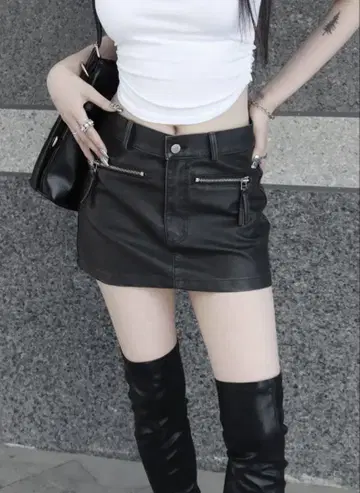 가죽 스커트
