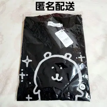 나가노 캐릭터즈 T셔츠 반짝이는 곰 블랙 XL 사이즈