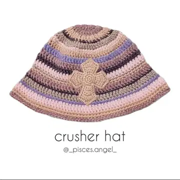 crusher hat 크로셰 모자 니트 모자 버킷 모자 비니