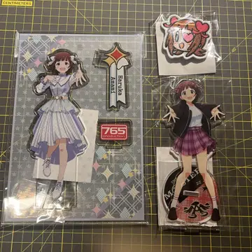 아마미 하루카 아크릴 스탠드 & 와펜 세트