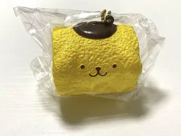 폼폼푸딩 스퀴즈 키링 산리오 익명 배송 롤케이크
