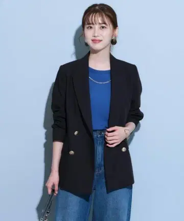 JUSGLITTY 더블 버튼 테일러 자켓