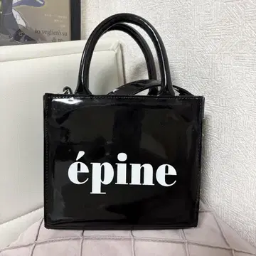 에핀 로고 에나멜 2웨이 백