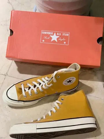 미사용 새상품 Chuck CT70 썬플라워 27.5cm