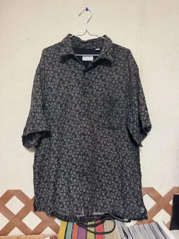 반팔 셔츠 알로하 블랙