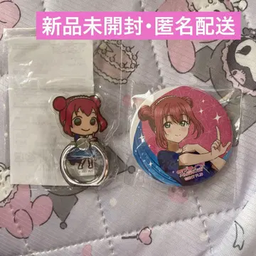 러브 라이브 선샤인 Aqours 쿠로사와 루비 스마트폰 링 가챠 캔뱃지