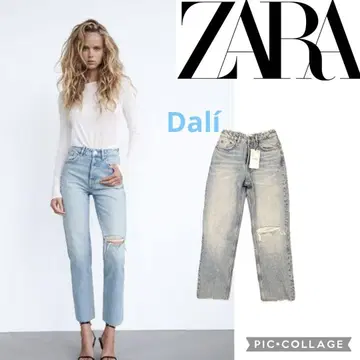 완판템 ZARA 자라 택 포함 새상품 데미지 데님 데님 32