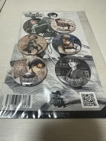 진격의 거인 히타 캔뱃지 6개 세트