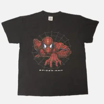 스파이더맨 티셔츠 XL 블랙 usa제 90s 캐릭터 영화