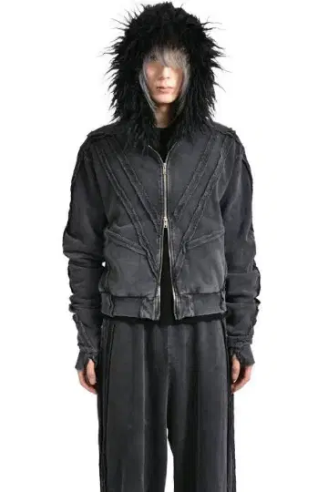 FILTH DISTRESSED ZIP UP HOODIE 사이즈 3