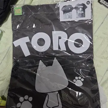 TORO 고양이 디자인 티셔츠 M 사이즈 블랙