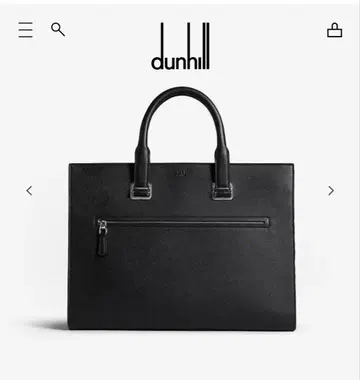 dunhill 가죽 토트백 블랙