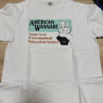AMERICAN WANNABE 그래픽 티셔츠 화이트