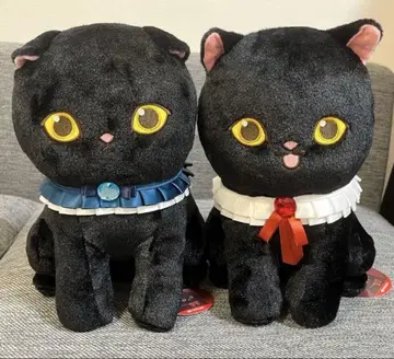 mofusand 검은 고양이 봉제 인형 2개 세트