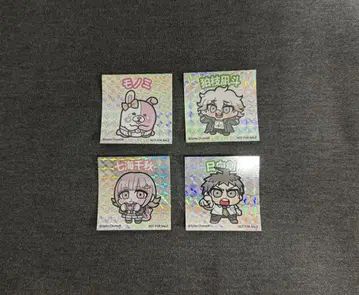 단간론파 오카와 부쿠부 한정판 홀로그램 스티커 4종 세트