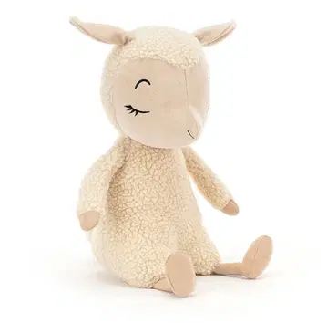 제리 캣 Sleepee Lamb 봉제 인형 L 사이즈 화이트 화이트