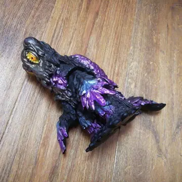 헤도라 2006 레트로 컬러 고질라 피규어 보라색과 블랙 약 15cm