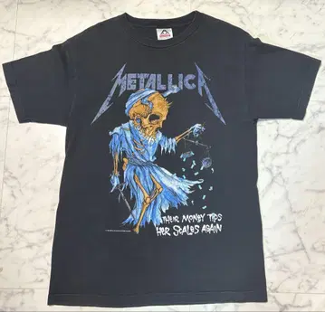 METALLICA 락 티셔츠 사이즈 M 블랙 메탈리카