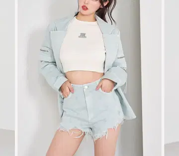 Darich 다리치 컬러 데님 자켓 그린 그린