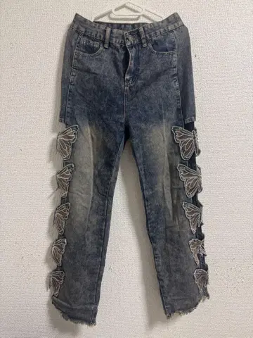 버터플라이 데님 팬츠