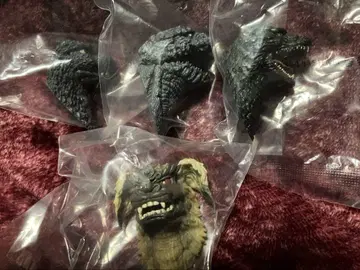 제일복권 고질라 대괴수열전 G G상 몬스터 헤드 마그넷 4종
