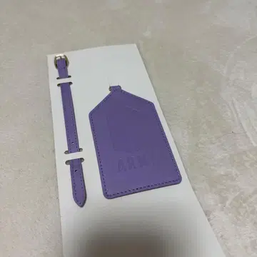 BTS ARMY 보라색 러기지 태그 스트랩 포함